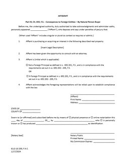 Affidavit of Compliance with Florida’s Conveyances to Foreign Entities Act - By Natural Person Buyer affidavit_conveyances_to_foreign_entities_by_natural_person_buyer.jpg